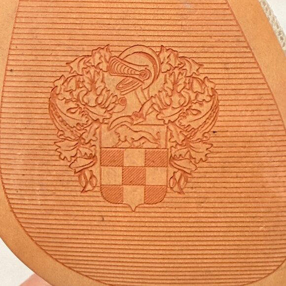 Vince Camuto Lyla Leather Beige Gold Ankle Strap Heels Nude Size 9M /39 - READ‎ - Picture 10 of 12